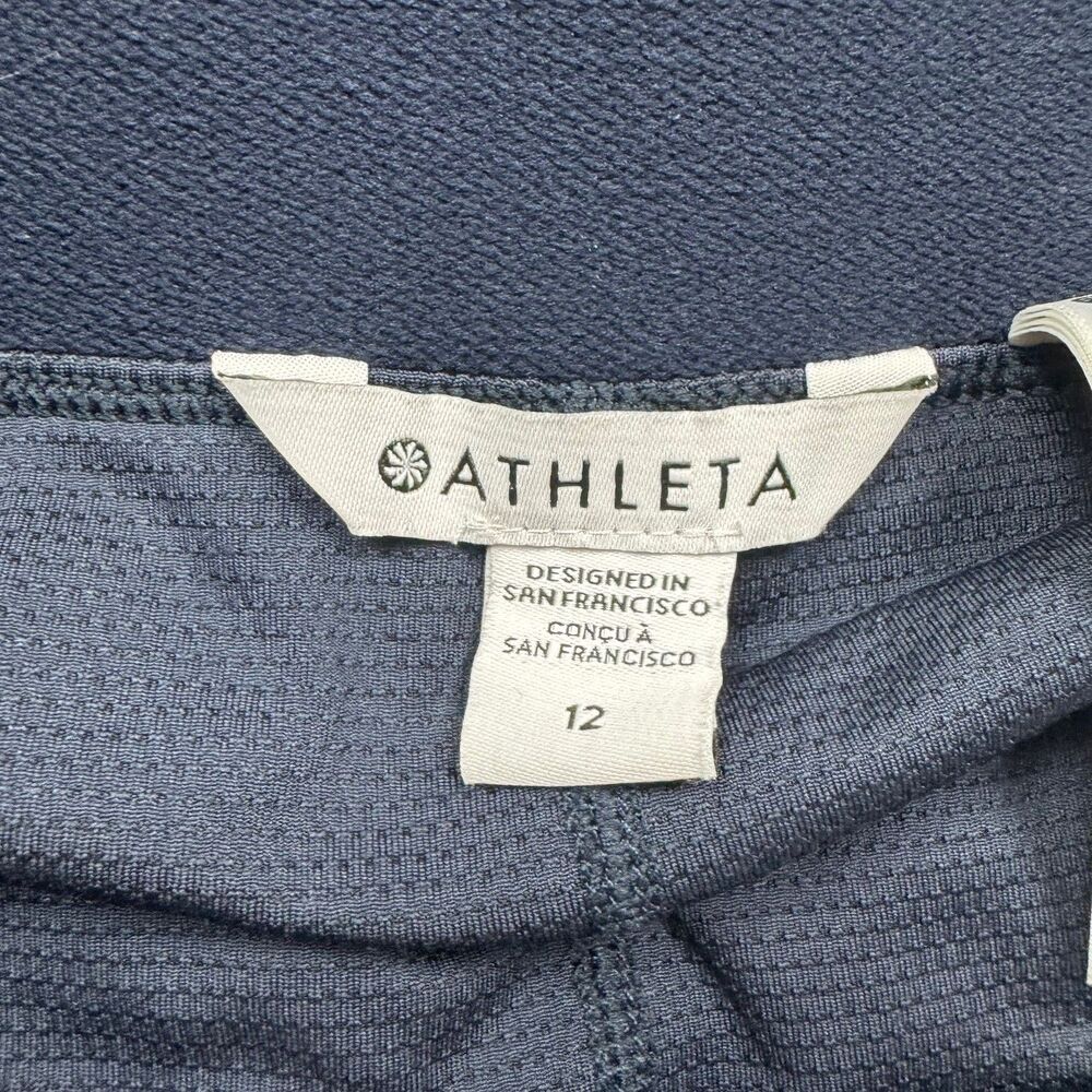 Athleta Brooklyn Heights Skort Womens 12 Navy Blue Golf Tennis Pickleball Skirt - Picture 9 of 10